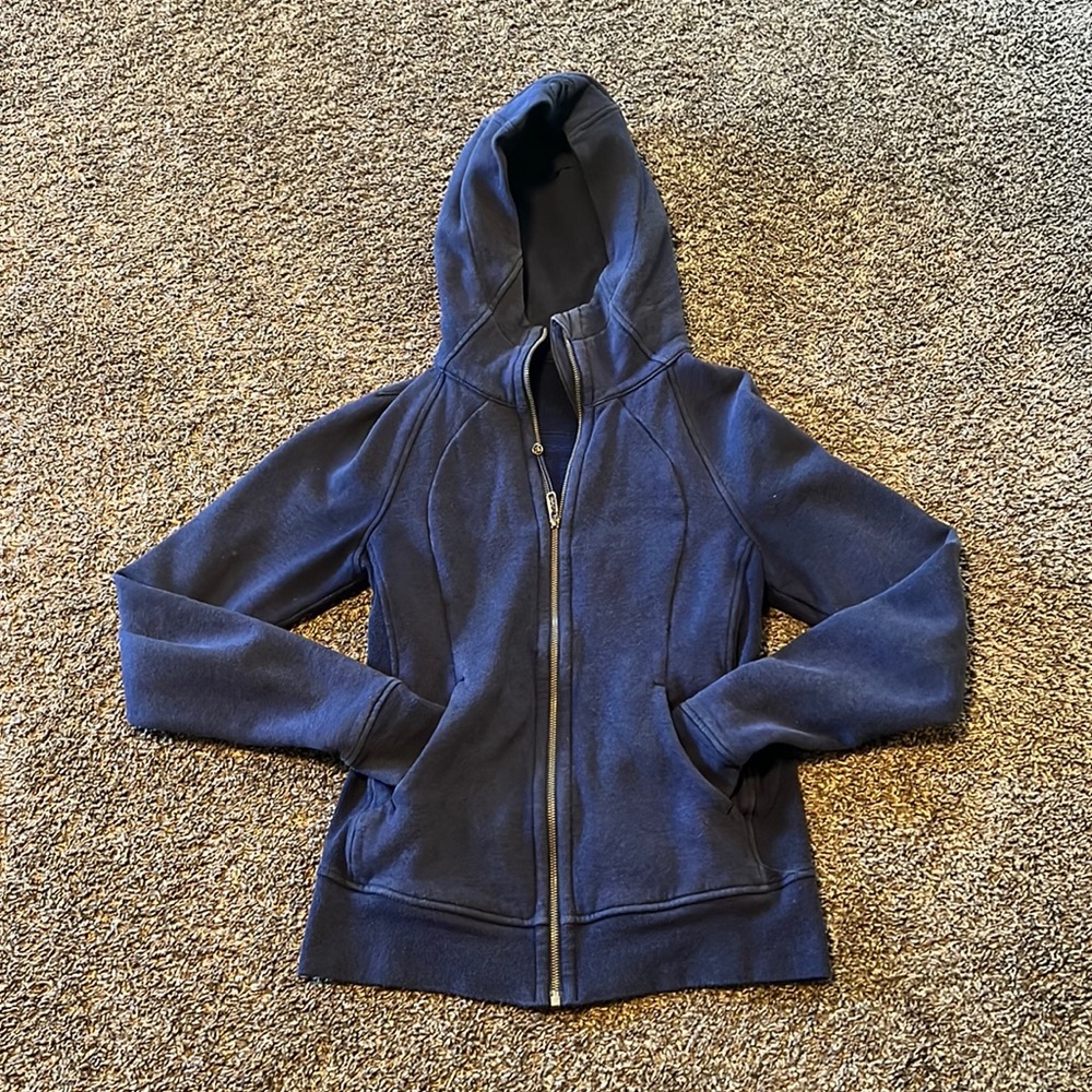 Navy scuba full-zip hoodie